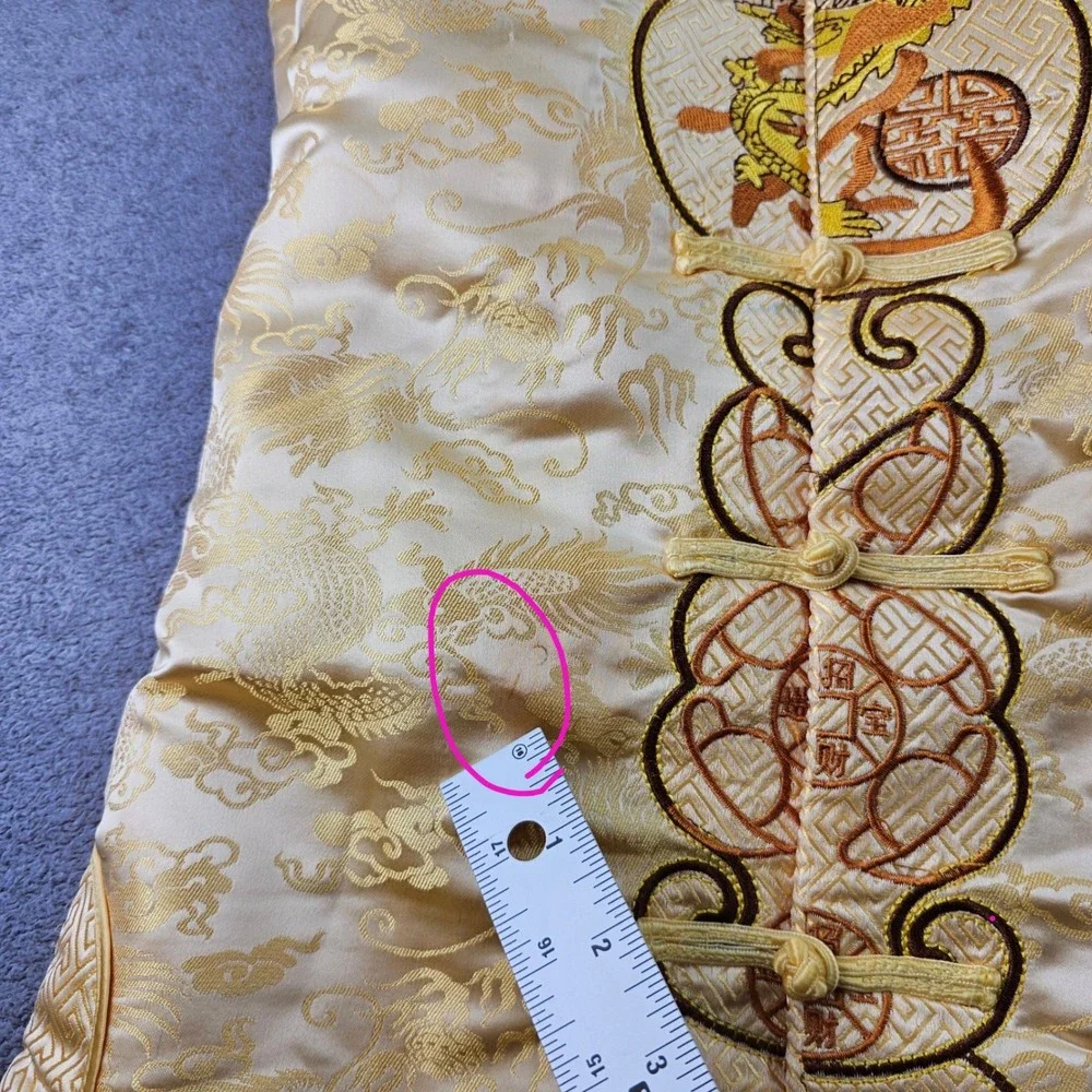 Yang Yu Traditional Chinese Tang Suit Jacket Boys‎ 15 Gold Embroidered Mandarin